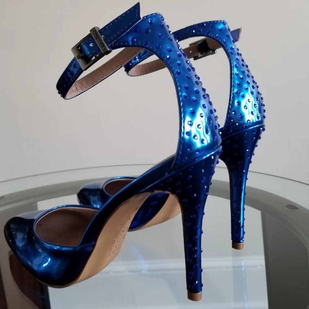 🆕️⬇️Charles by Charles David POISON Stiletto Ankle Strap Pump - Picture 4 of 16